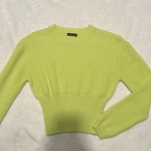 Yellowish green sweater